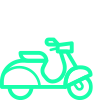 Icono ciclomotor verde